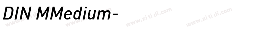 DIN MMedium字体转换
